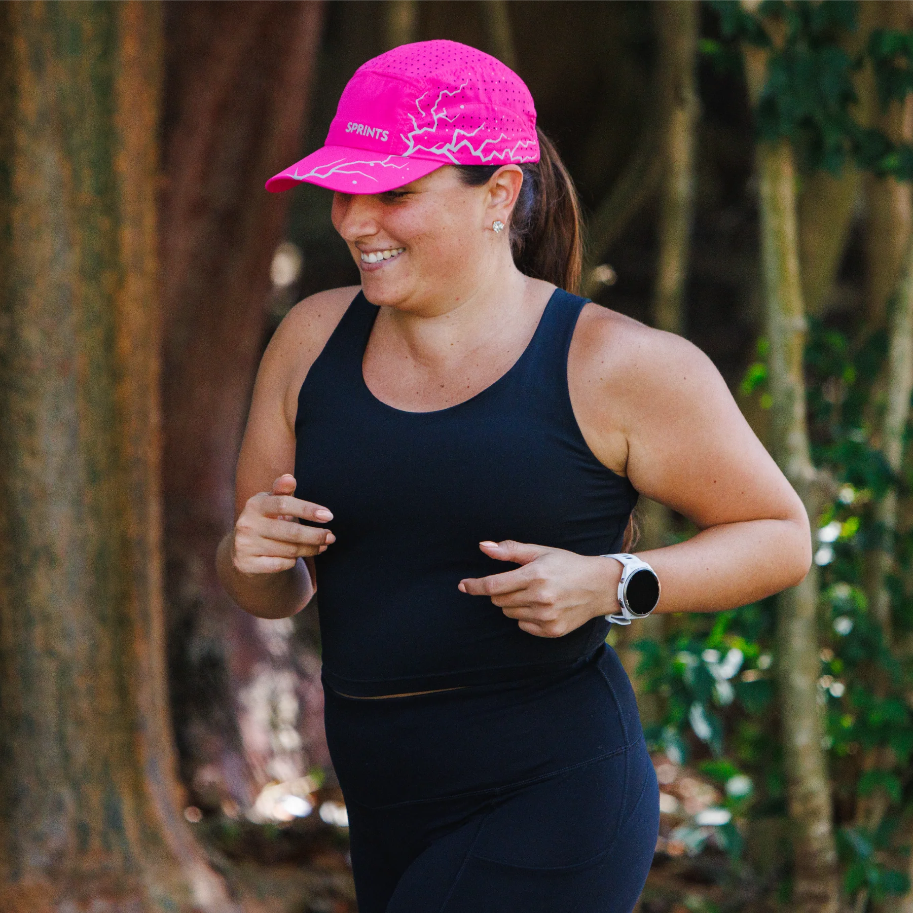 Dystopian Neon Pink Flash Reflective HyperG Hat (Unisex) - Image 3