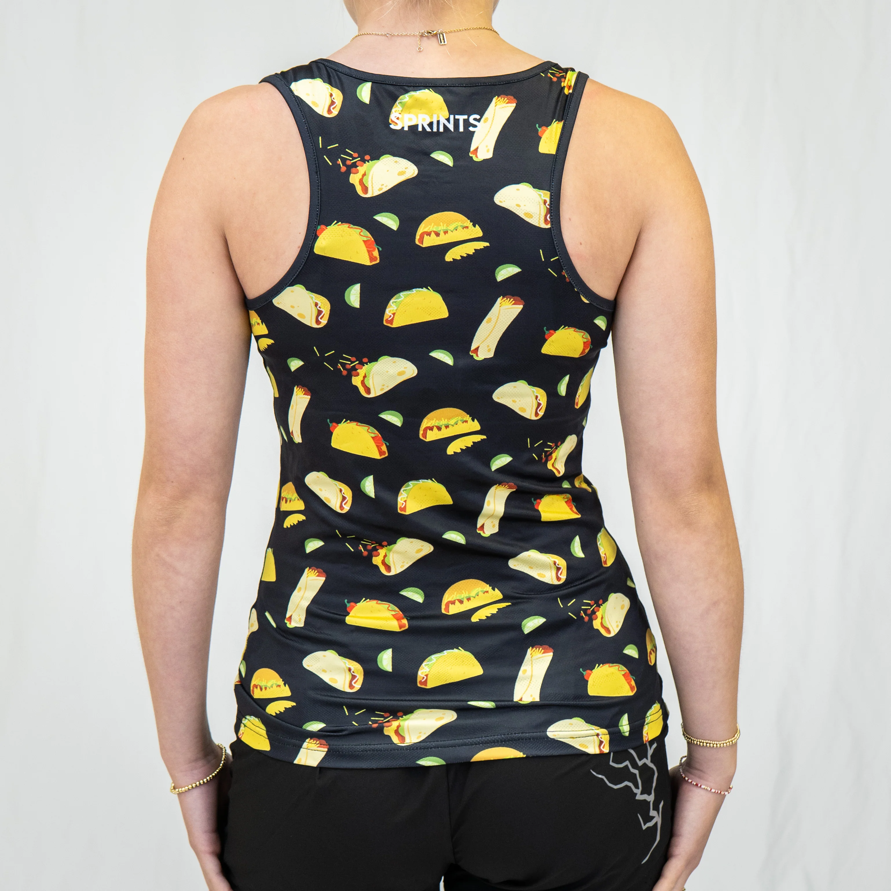 Womens Running Tank - Mas Taco Loco Burrito - Image 3
