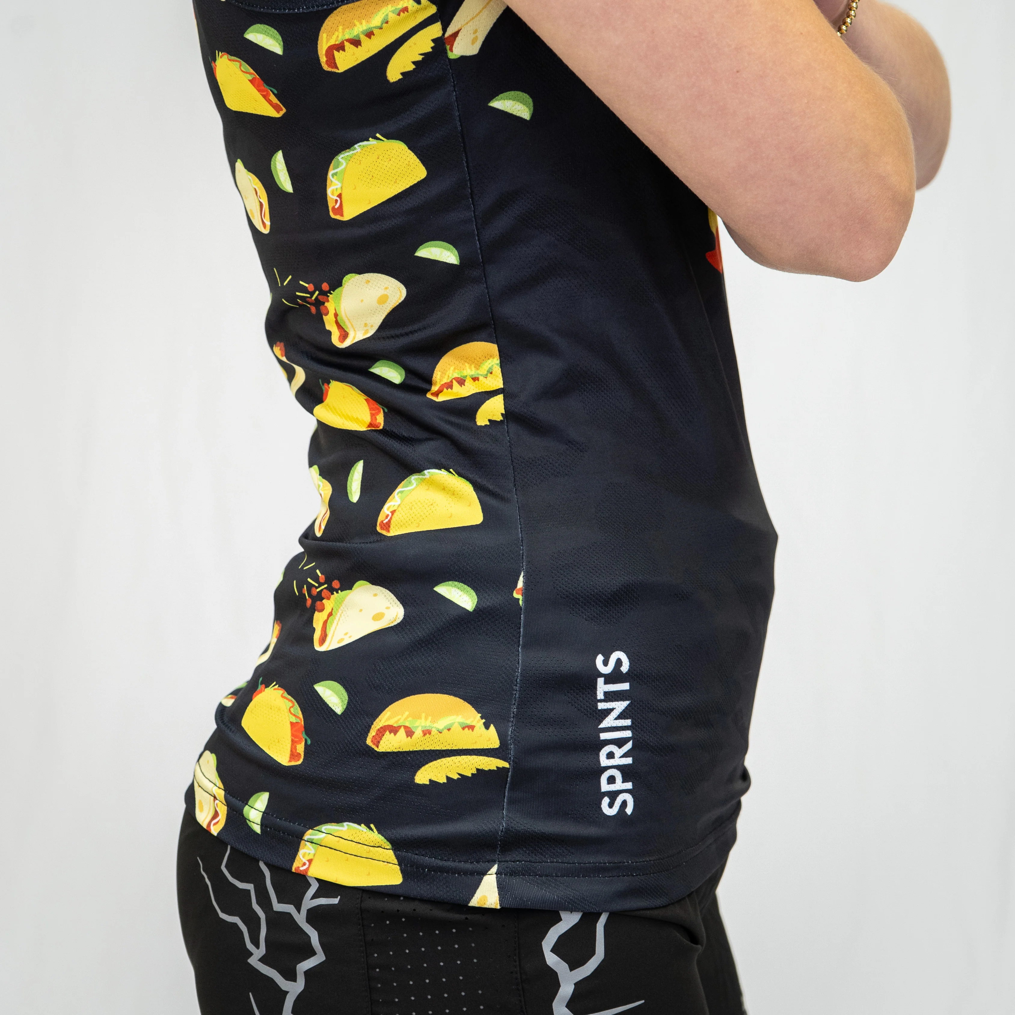 Womens Running Tank - Mas Taco Loco Burrito - Image 4