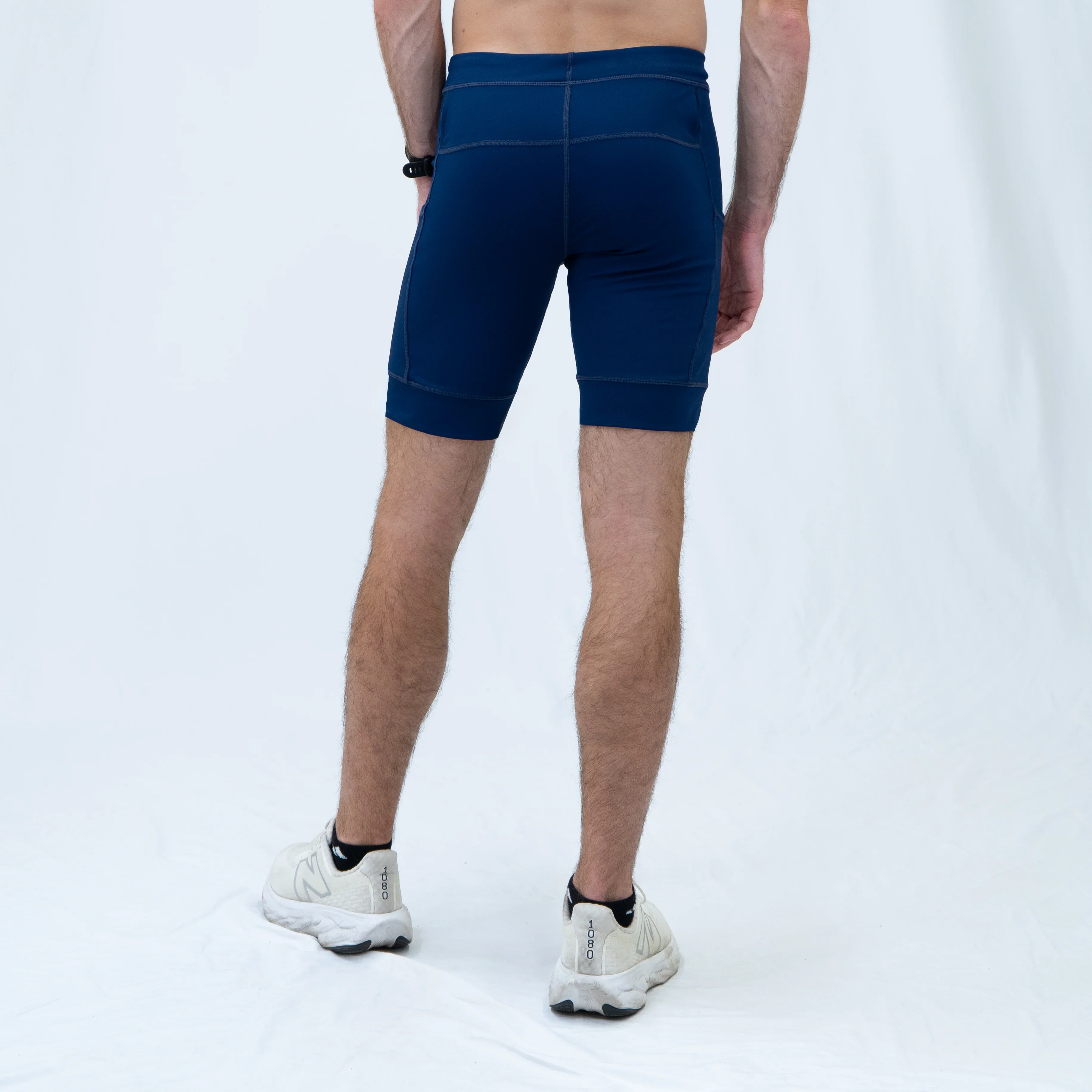 Mens Flexion 8" Compression Short - Stealth Navy - Image 5