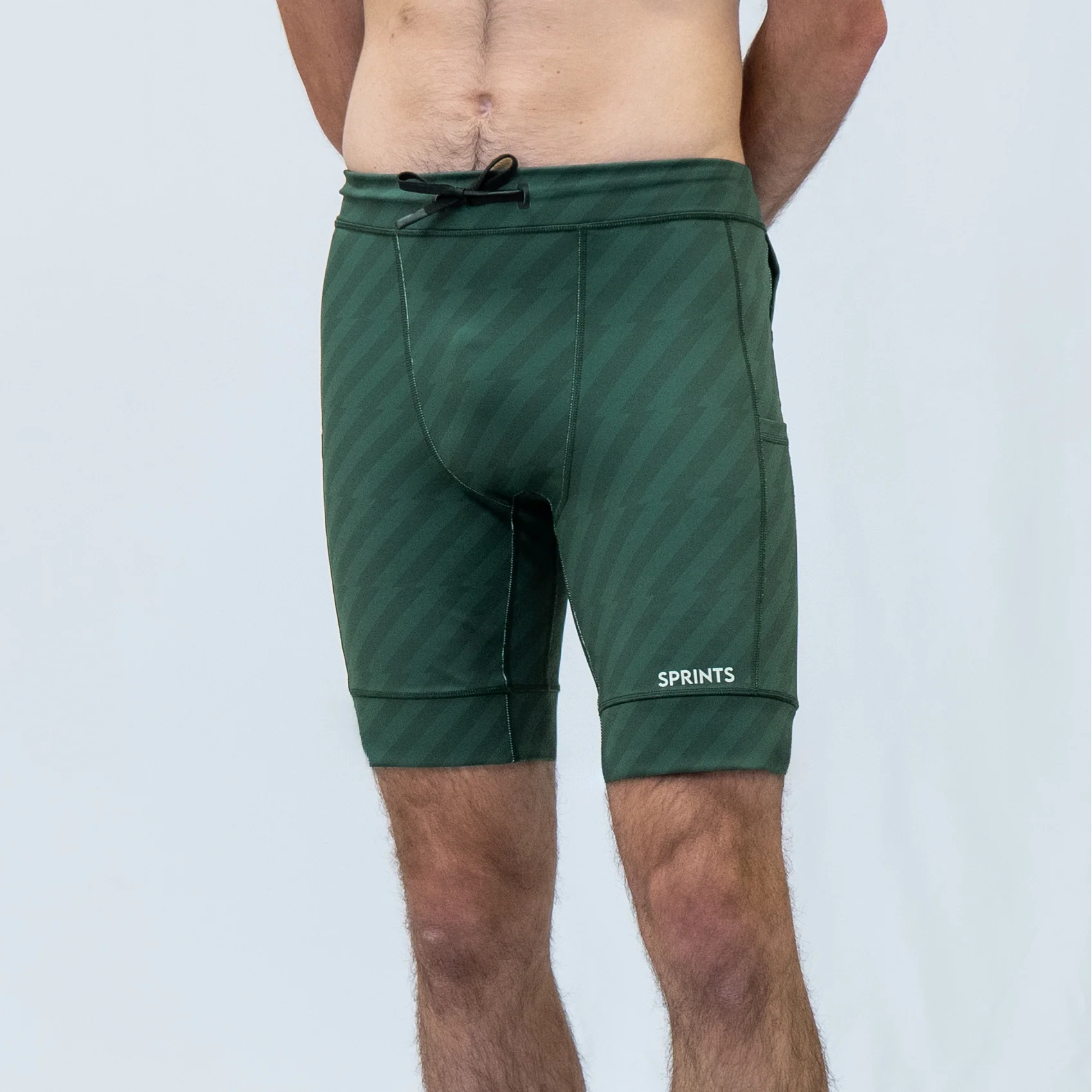 Mens Flexion 8" Compression Short - Velocity Blitz Green - Image 3