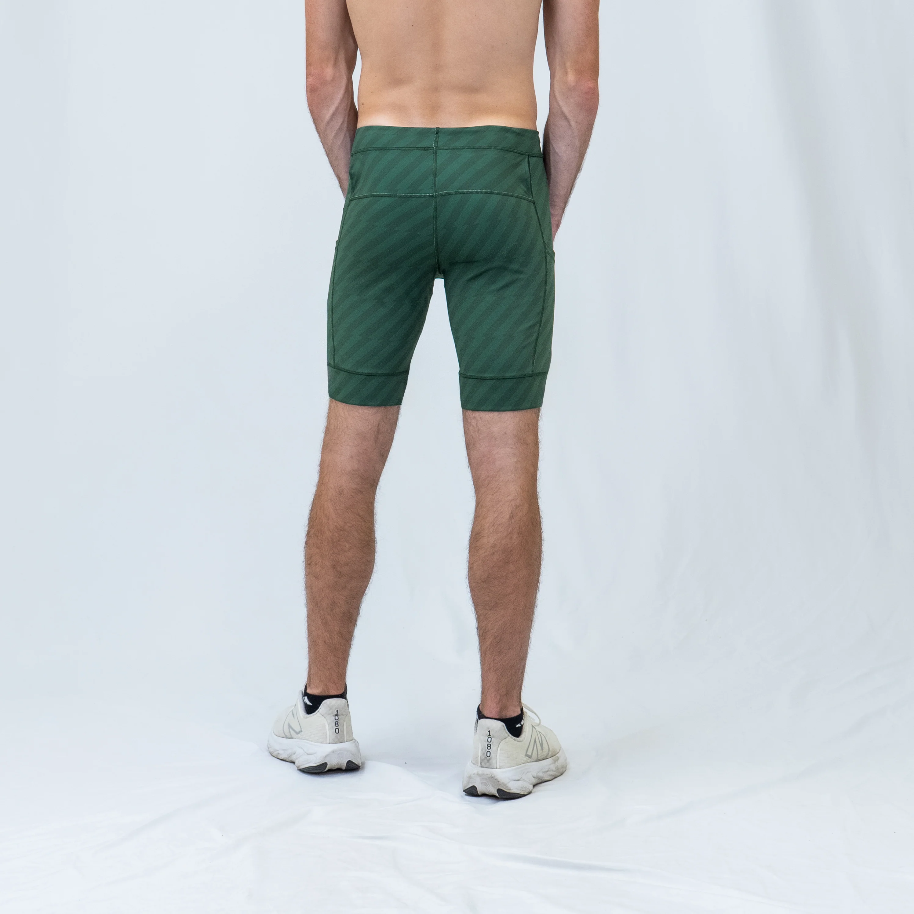 Mens Flexion 8" Compression Short - Velocity Blitz Green - Image 5