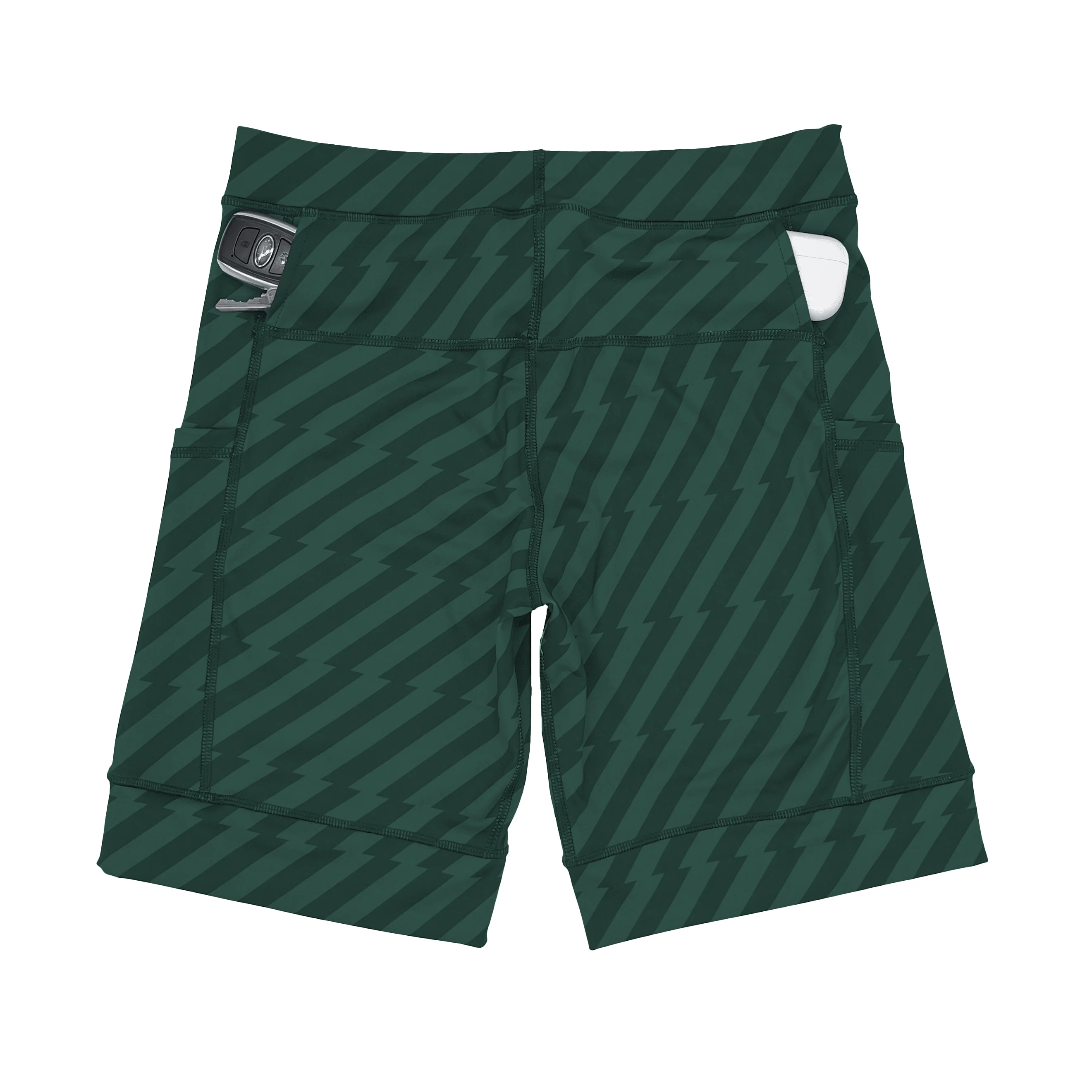 Mens Flexion 8" Compression Short - Velocity Blitz Green - Image 6