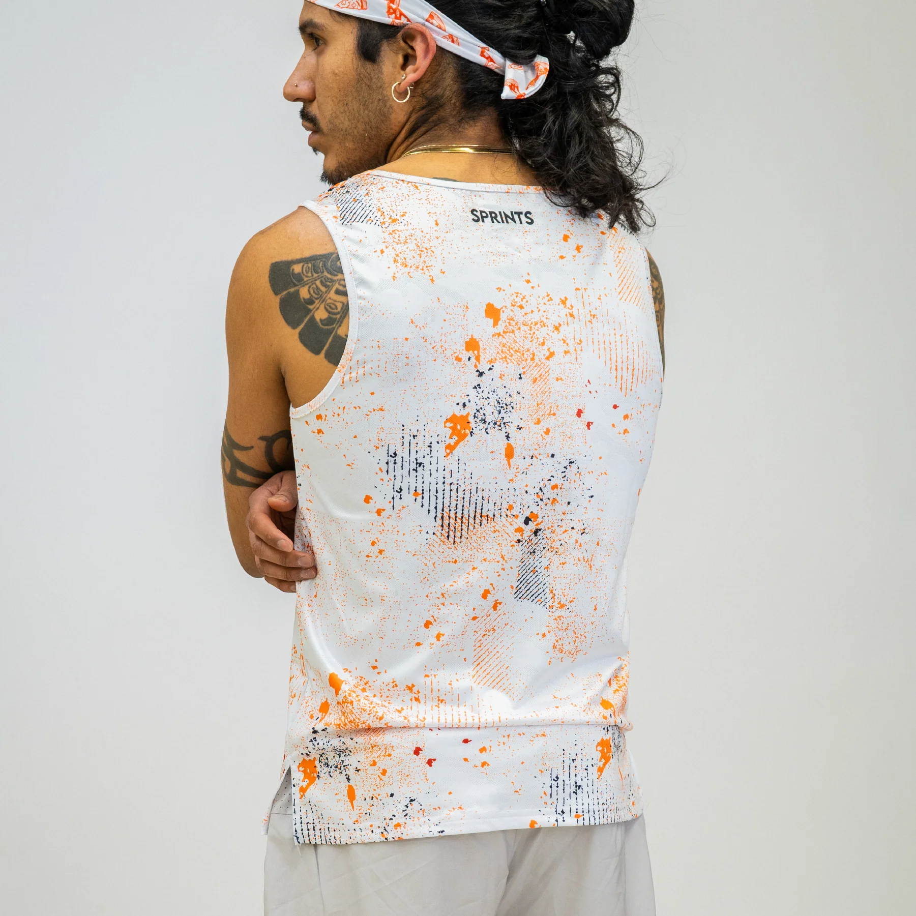 Mens Running Tank - Setting Sun Evaporated Ventilation - Image 4