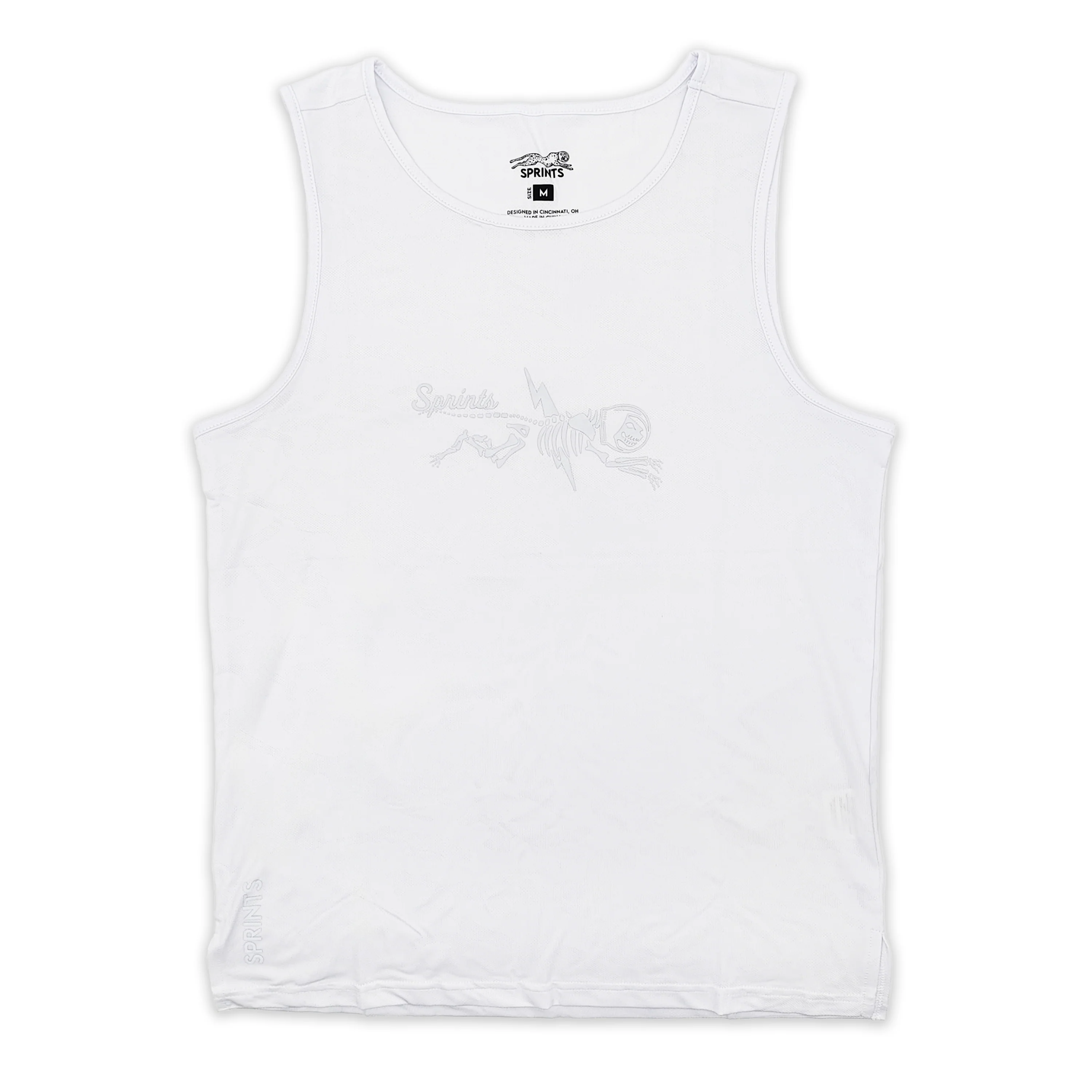 Mens Running Tank - Shock Beast Miles Flash Reflective