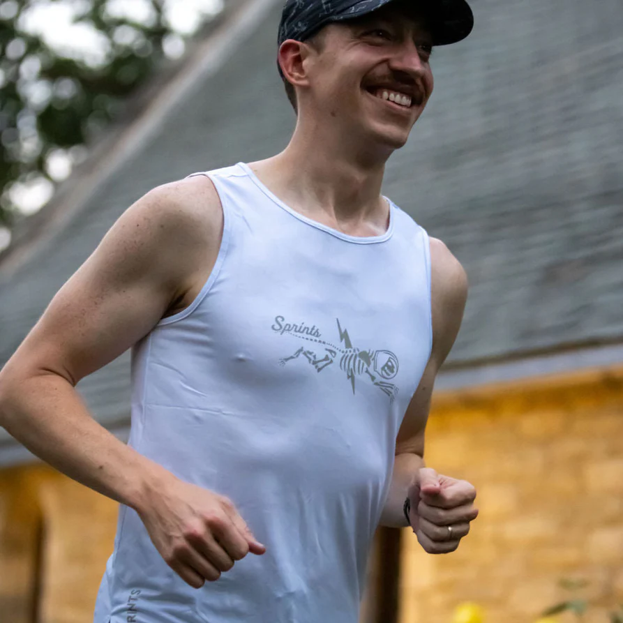 Mens Running Tank - Shock Beast Miles Flash Reflective - Image 2