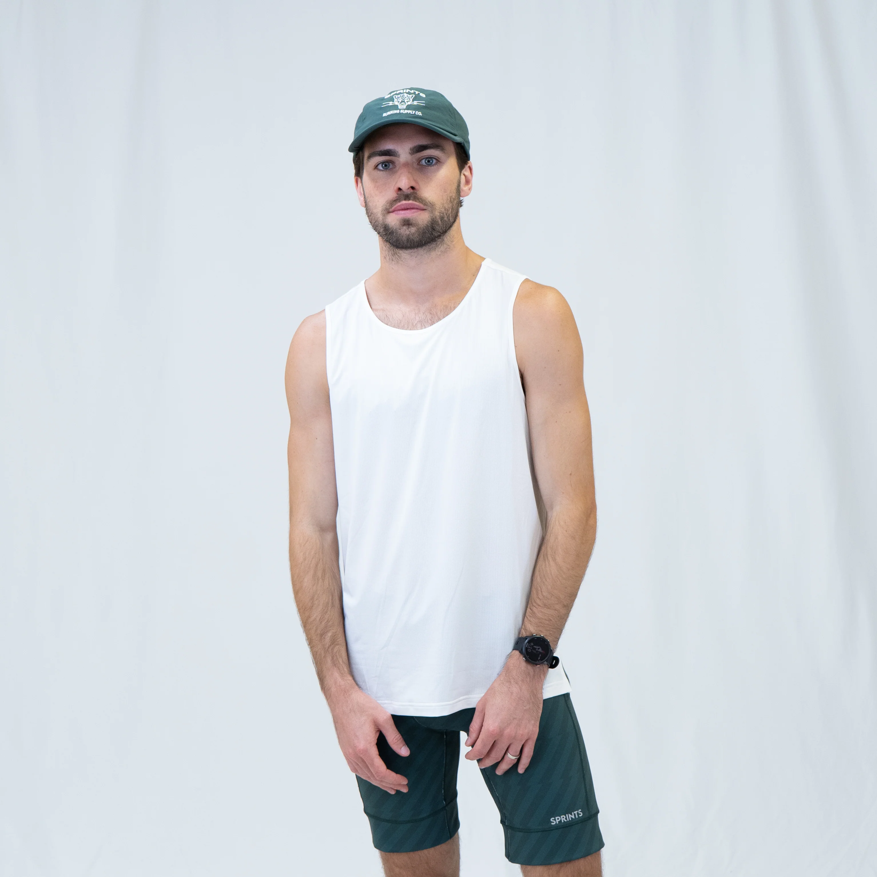Mens Core Zero Running Tank - Stealth White - Image 2