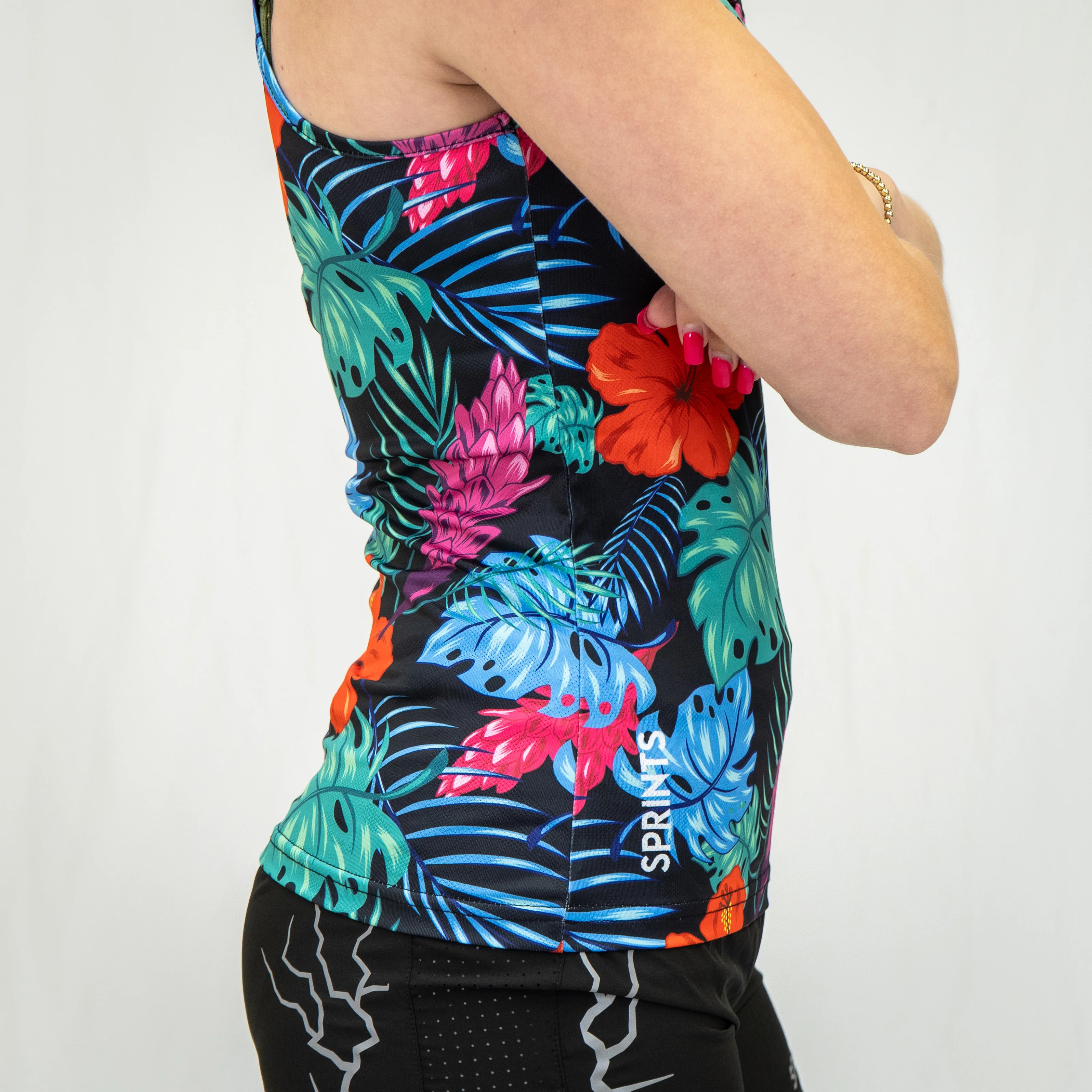 Womens Running Tank - Tropic Touchdown - Image 4