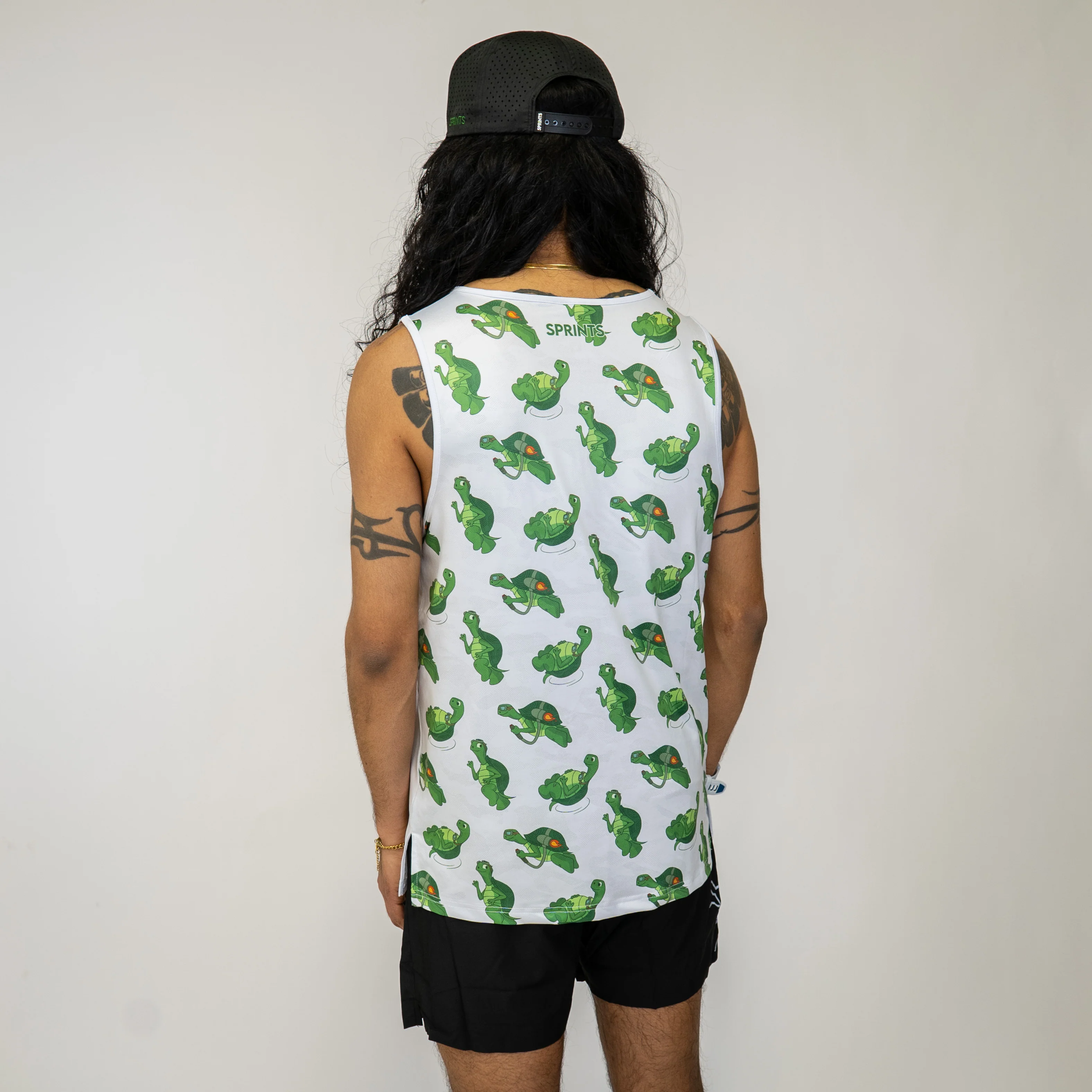 Mens Running Tank - Turbo Turtle - Image 5