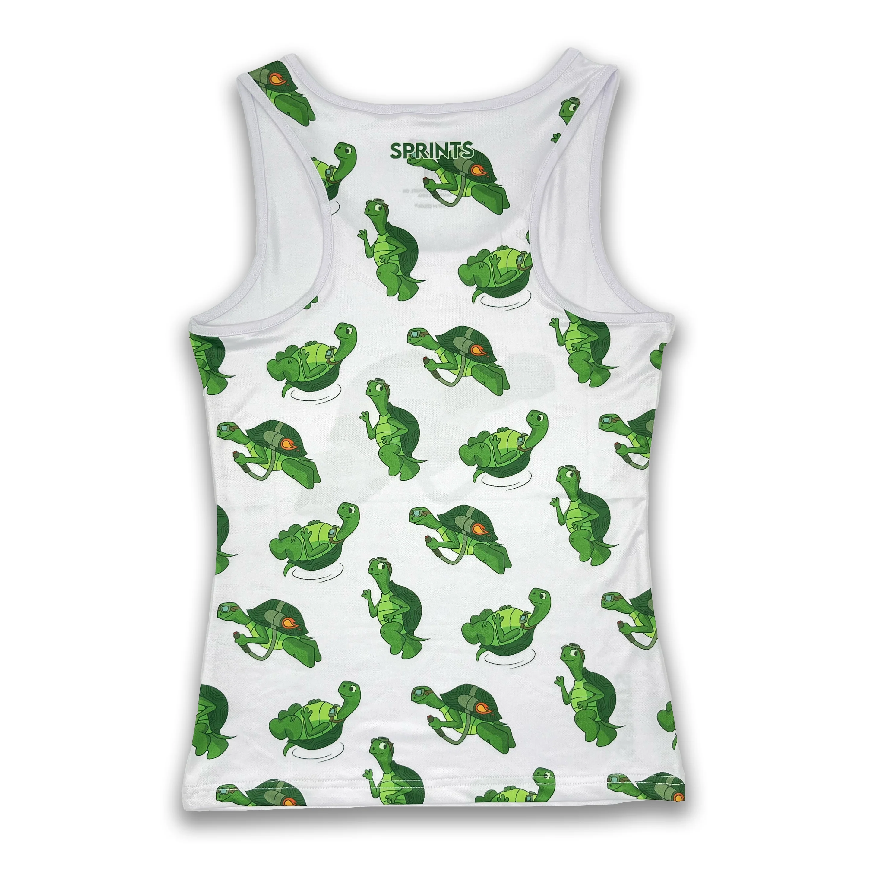 Womens Running Tank - Turbo Turtle - Image 5