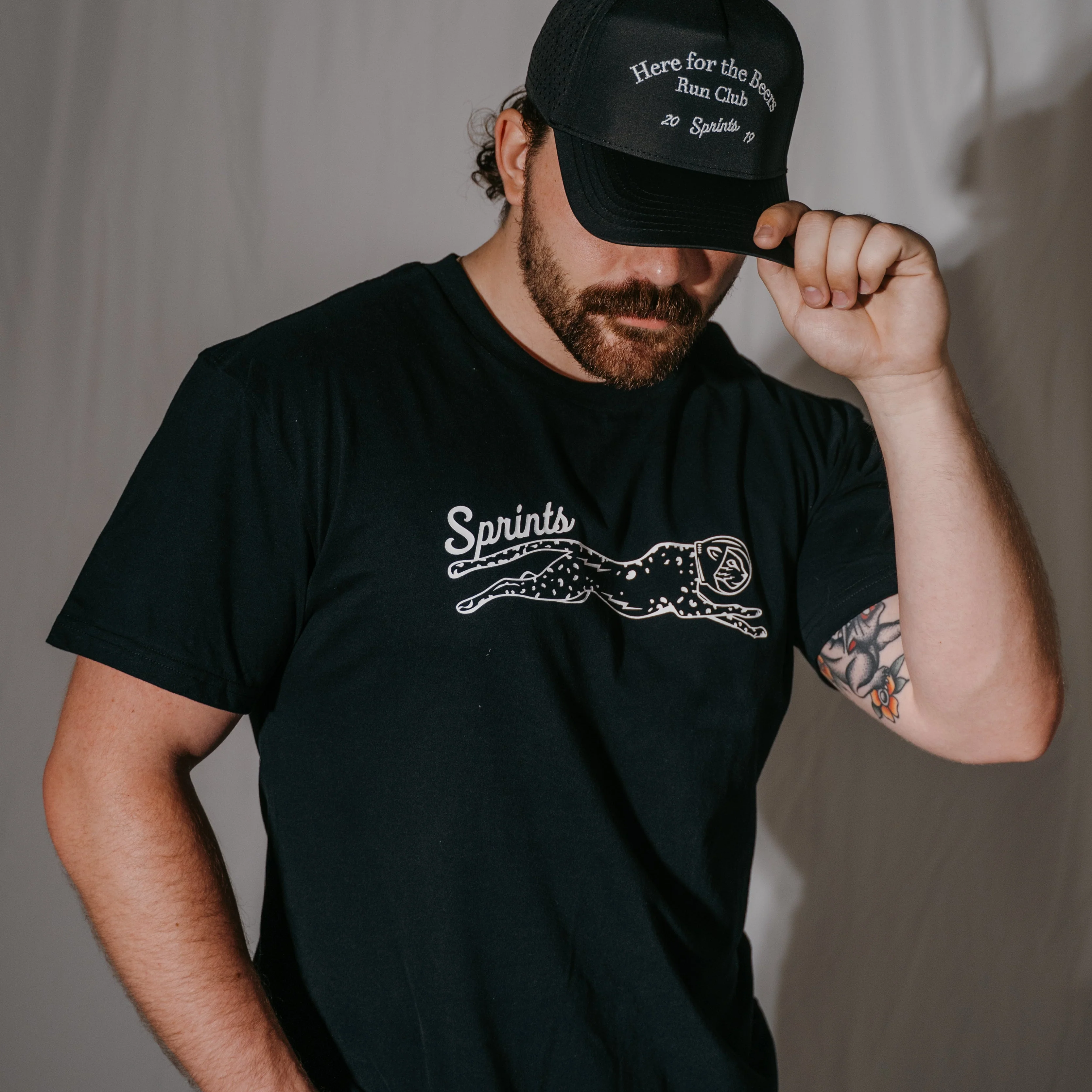 Victory Sprints Luxe Suprima Cotton Tee - Black (Unisex) - Image 2