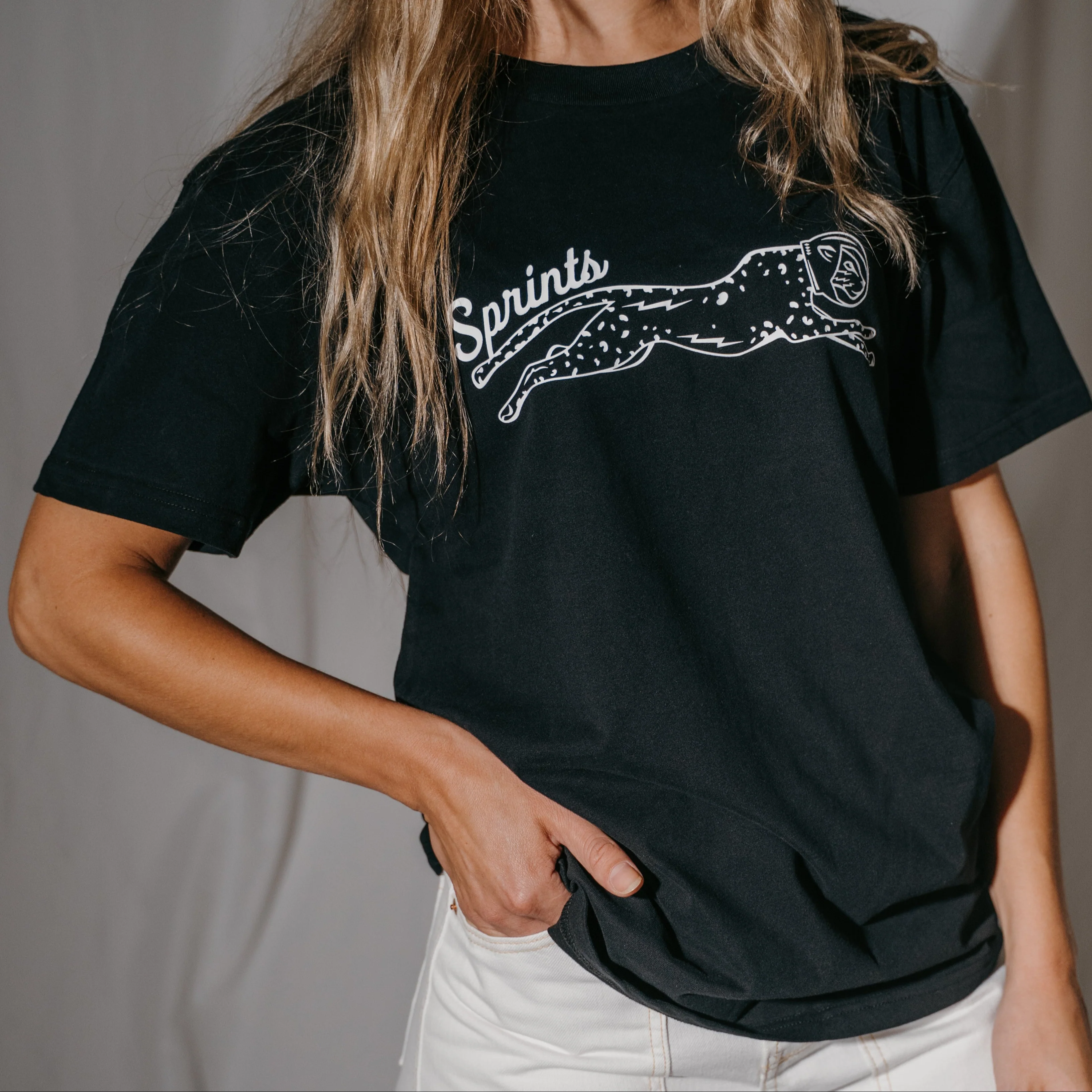 Victory Sprints Luxe Suprima Cotton Tee - Black (Unisex) - Image 3