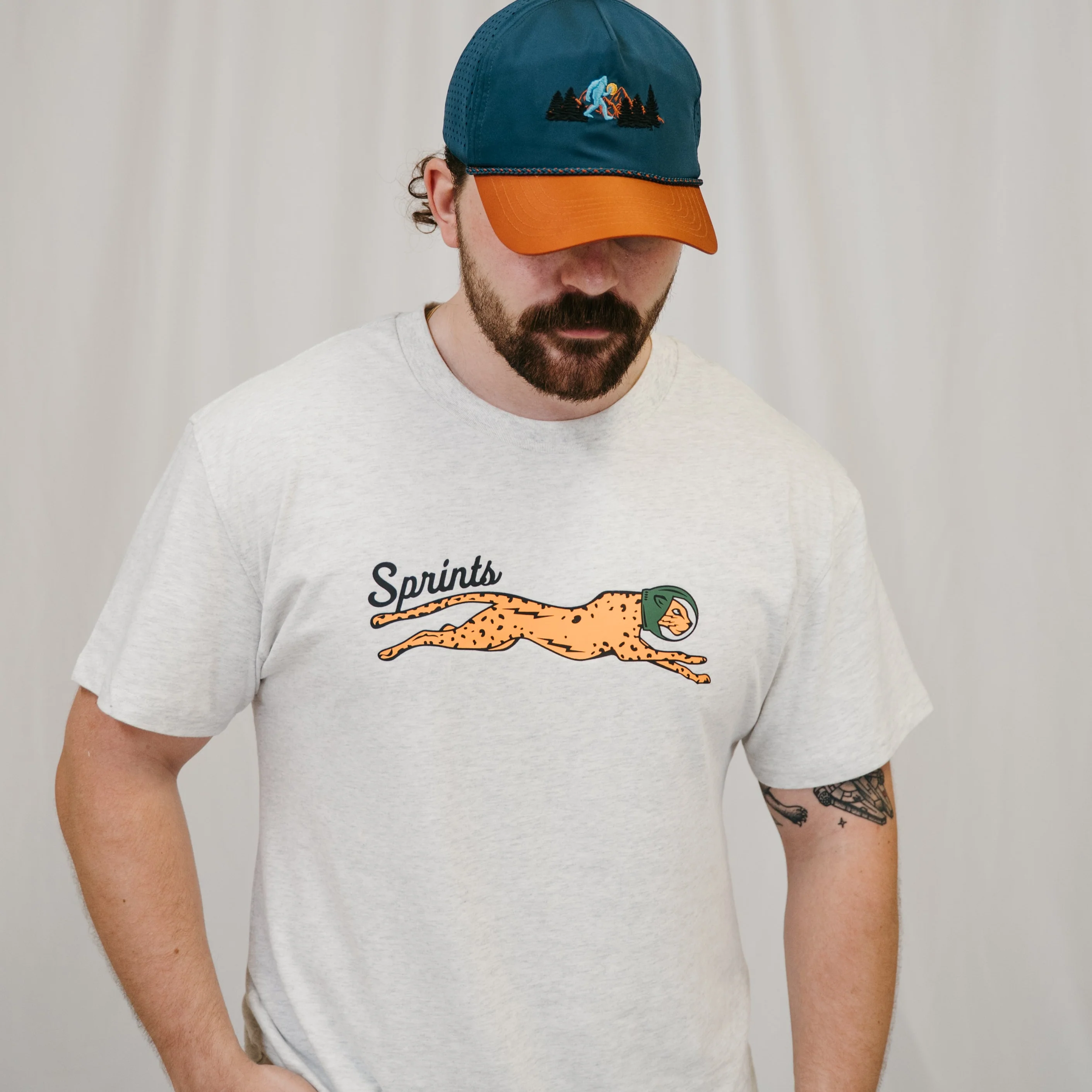 Victory Sprints Luxe Suprima Cotton Tee - Grey (Unisex) - Image 3