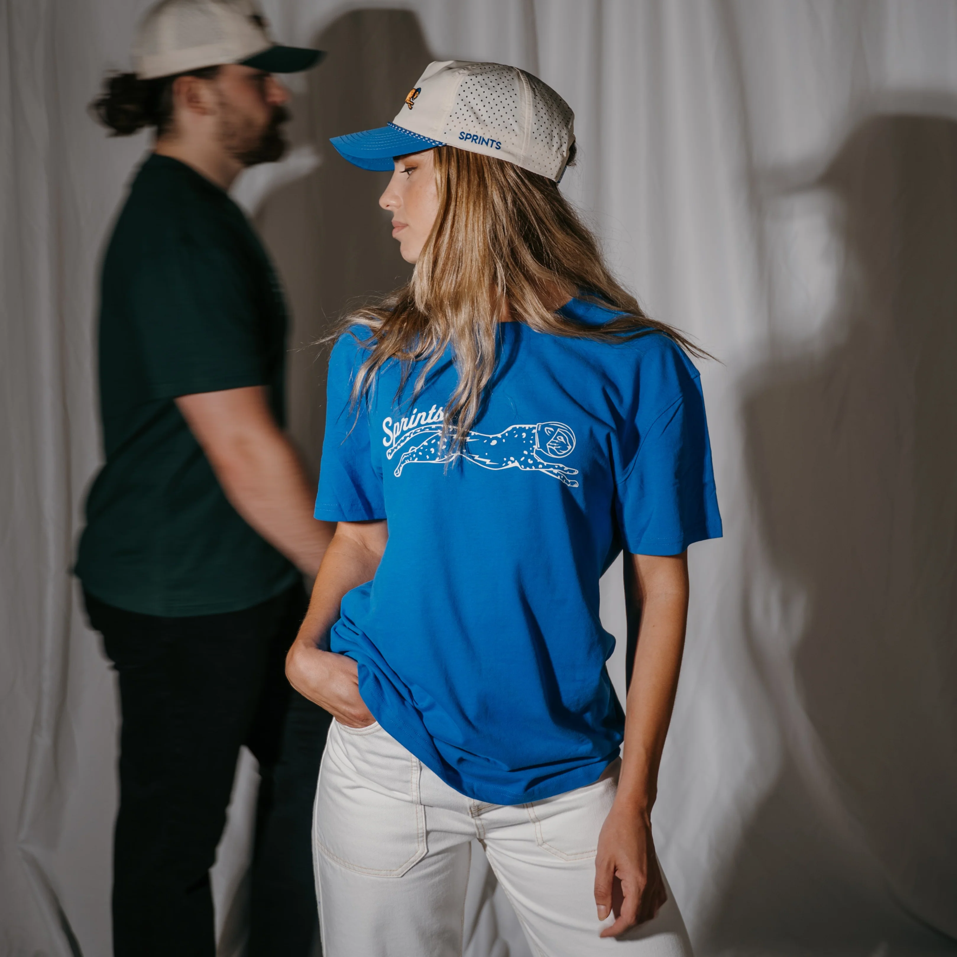 Victory Sprints Luxe Suprima Cotton Tee - Blue (Unisex) - Image 2