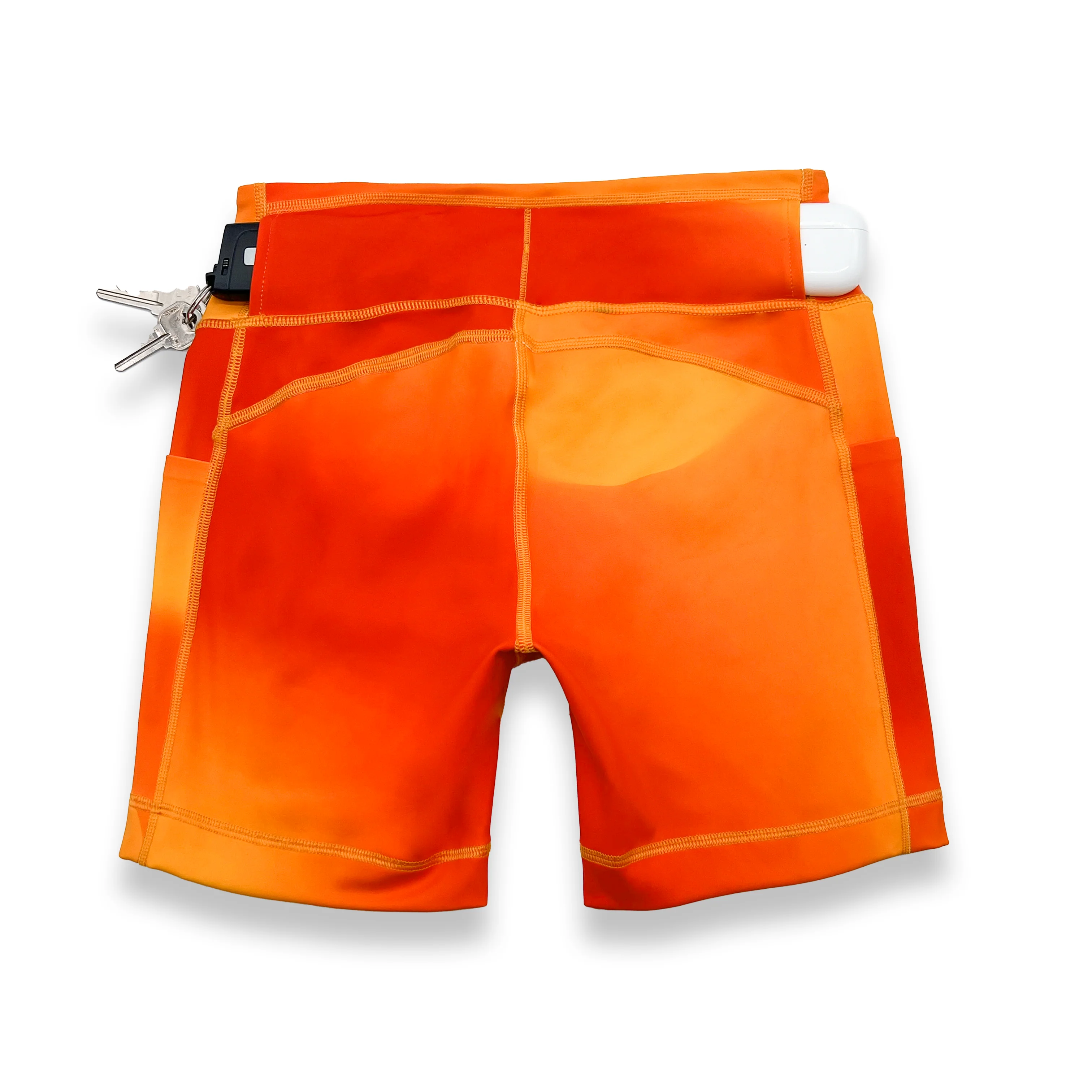 Womens Flexion 5" Compression Short - Orange Crush - Image 5
