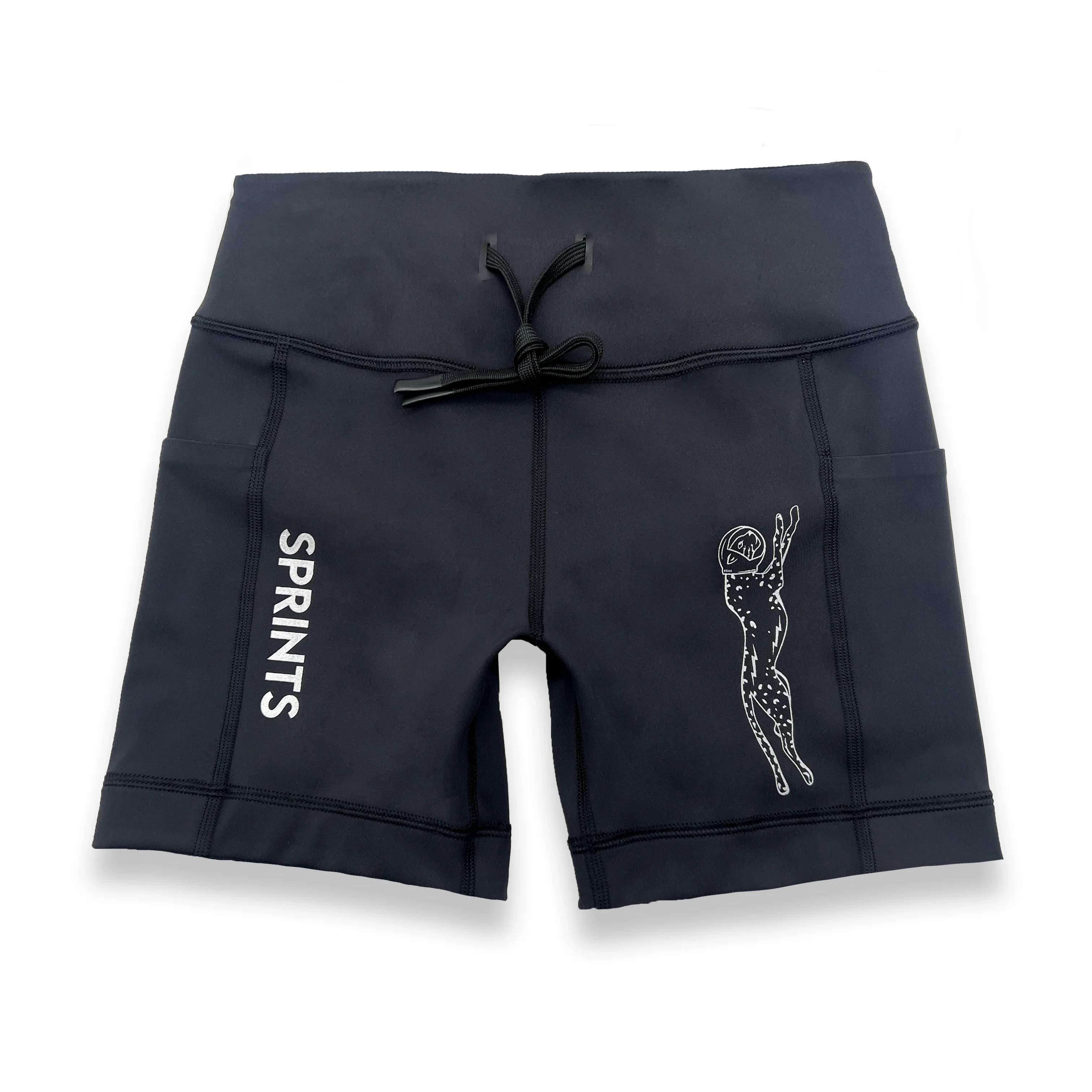 Womens Flexion 5" Compression Short - Stealth Black - Image 3