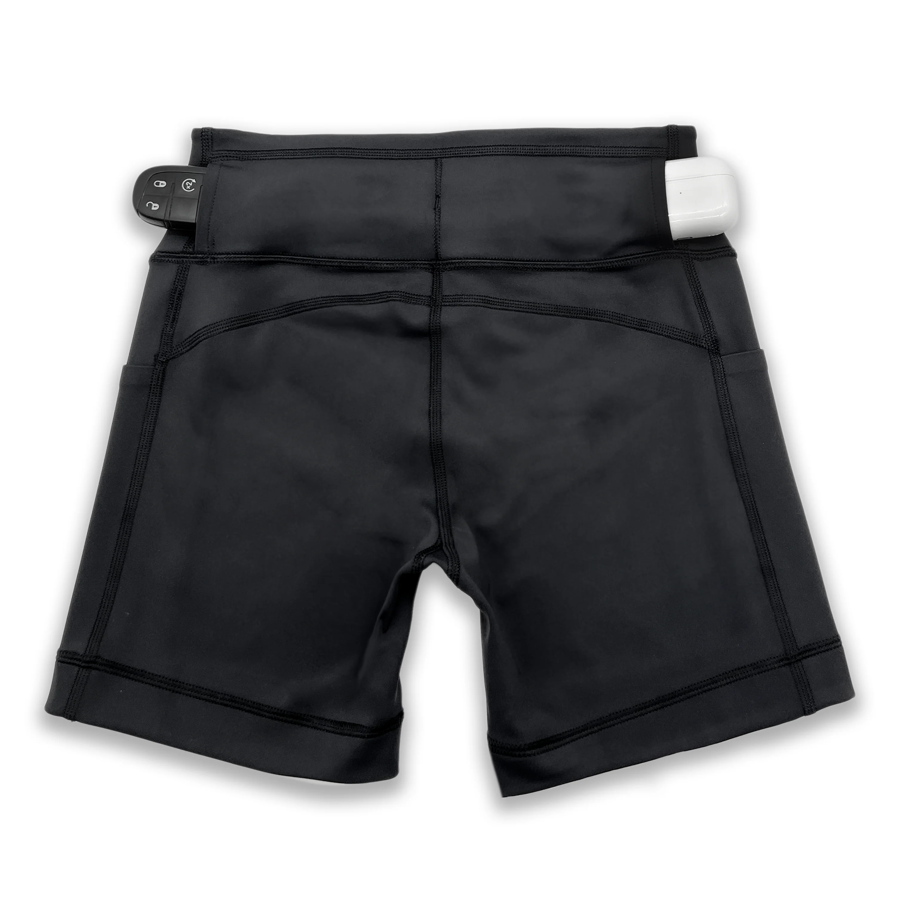 Womens Flexion 5" Compression Short - Stealth Black - Image 5