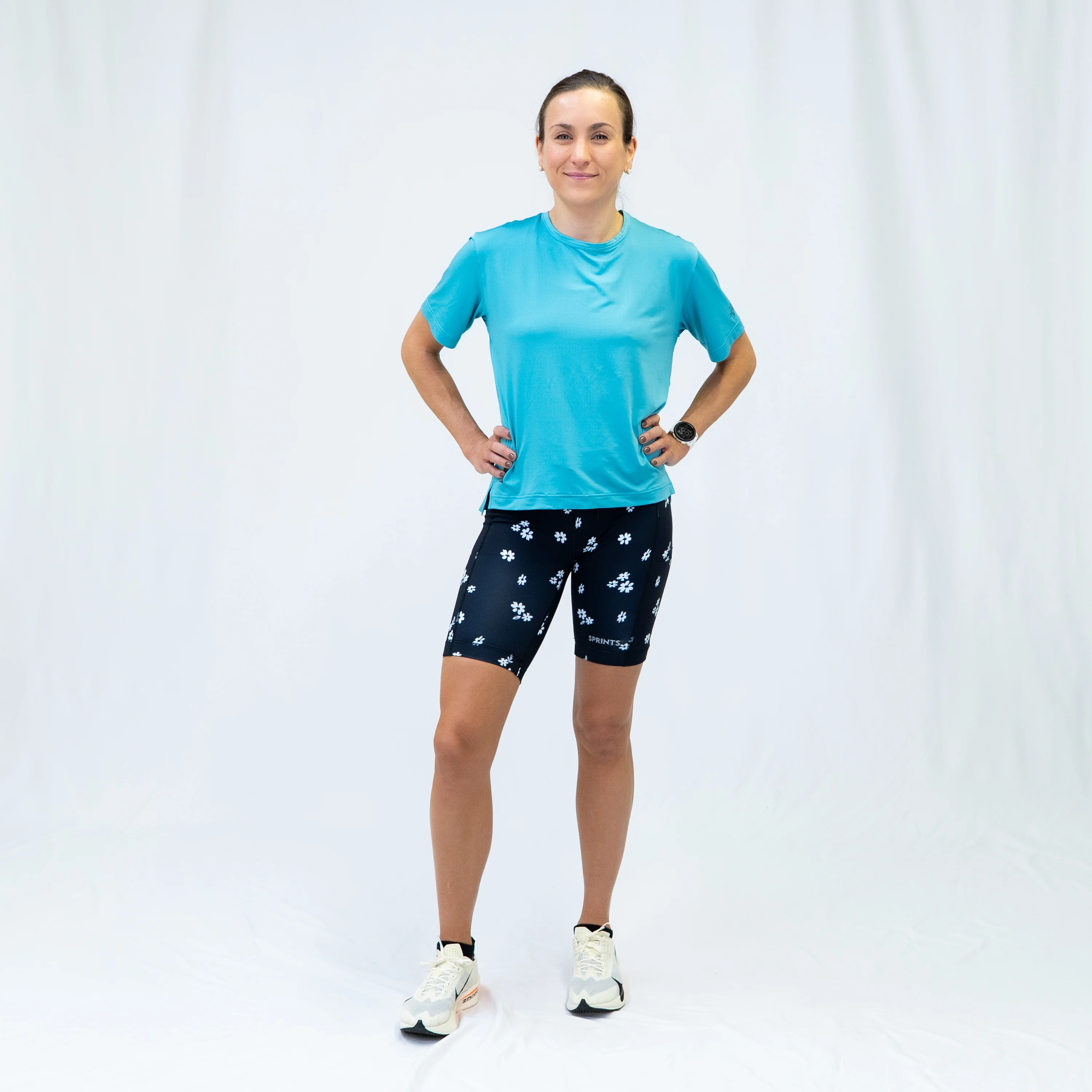 Womens Flexion 8" Compression Short - Florid Declamation - Image 3