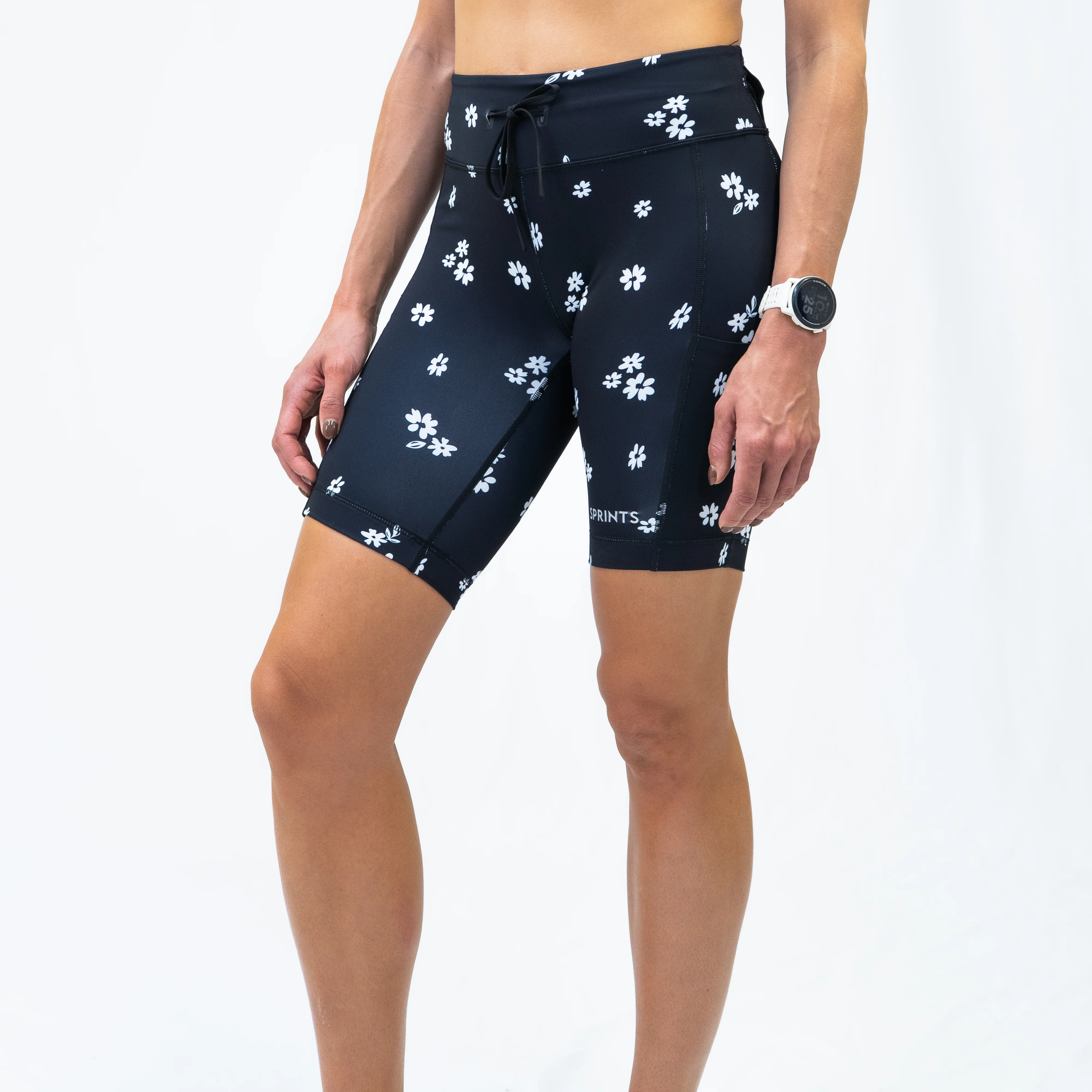 Womens Flexion 8" Compression Short - Florid Declamation - Image 4