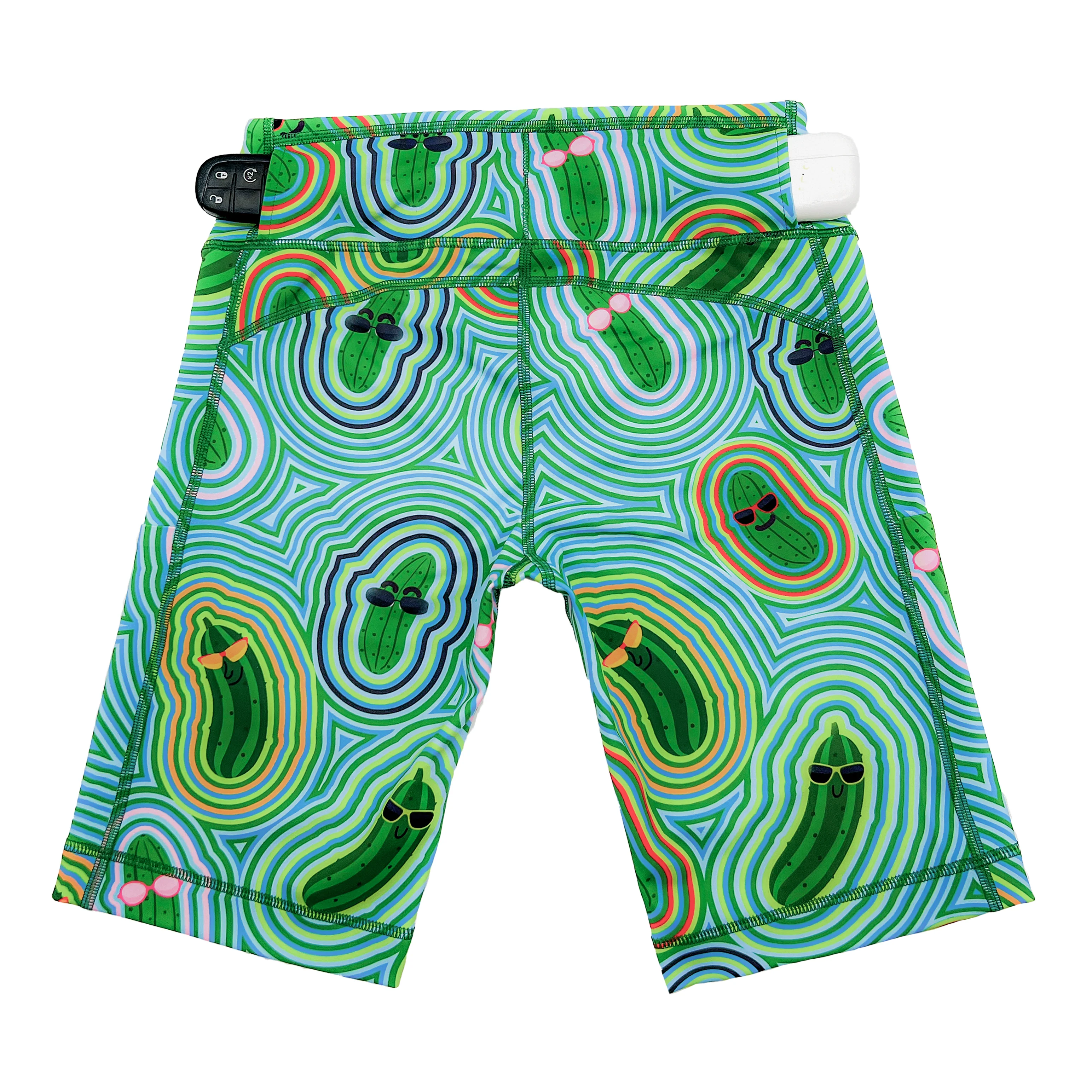 Womens Flexion 8" Compression Short - Pickle Power - Image 7